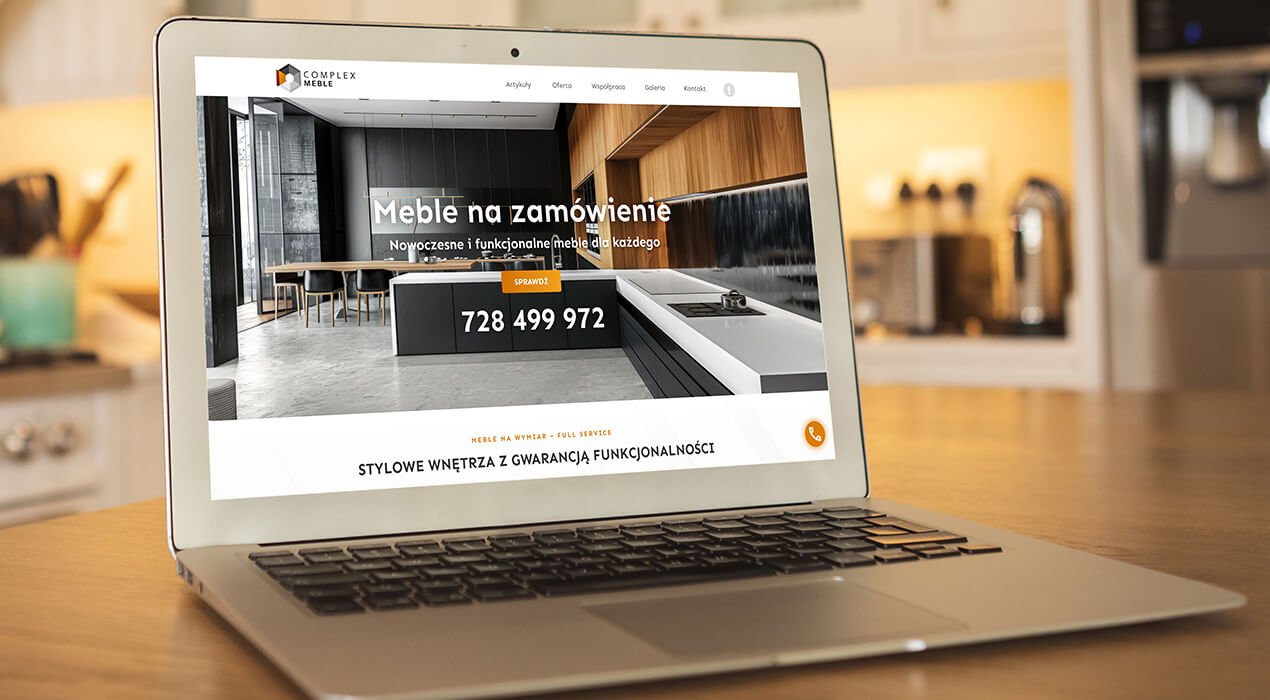 Strona www dla producenta mebli