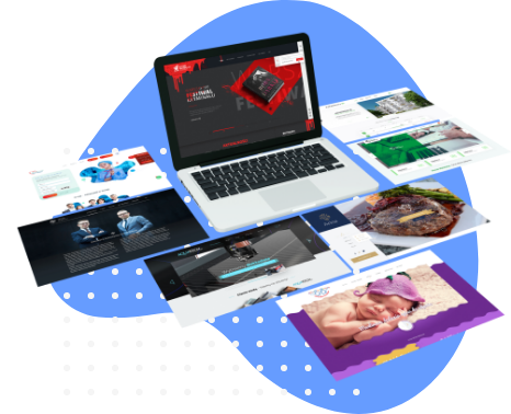 Strona internetowa na laptopie